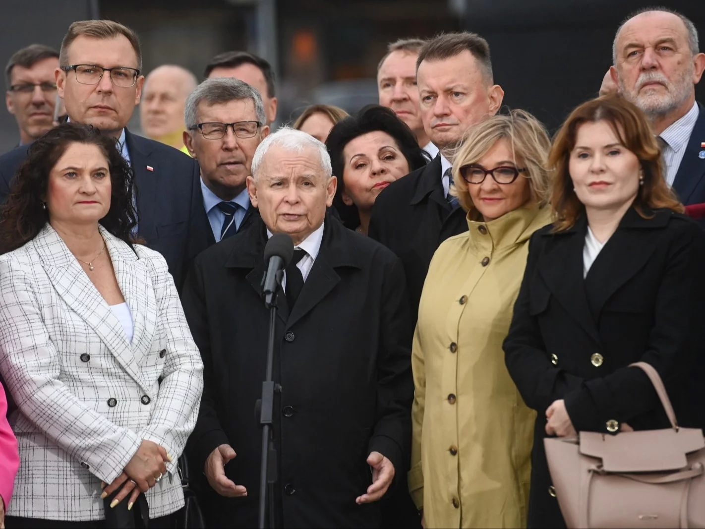 Jarosław Kaczyński i politycy PiS