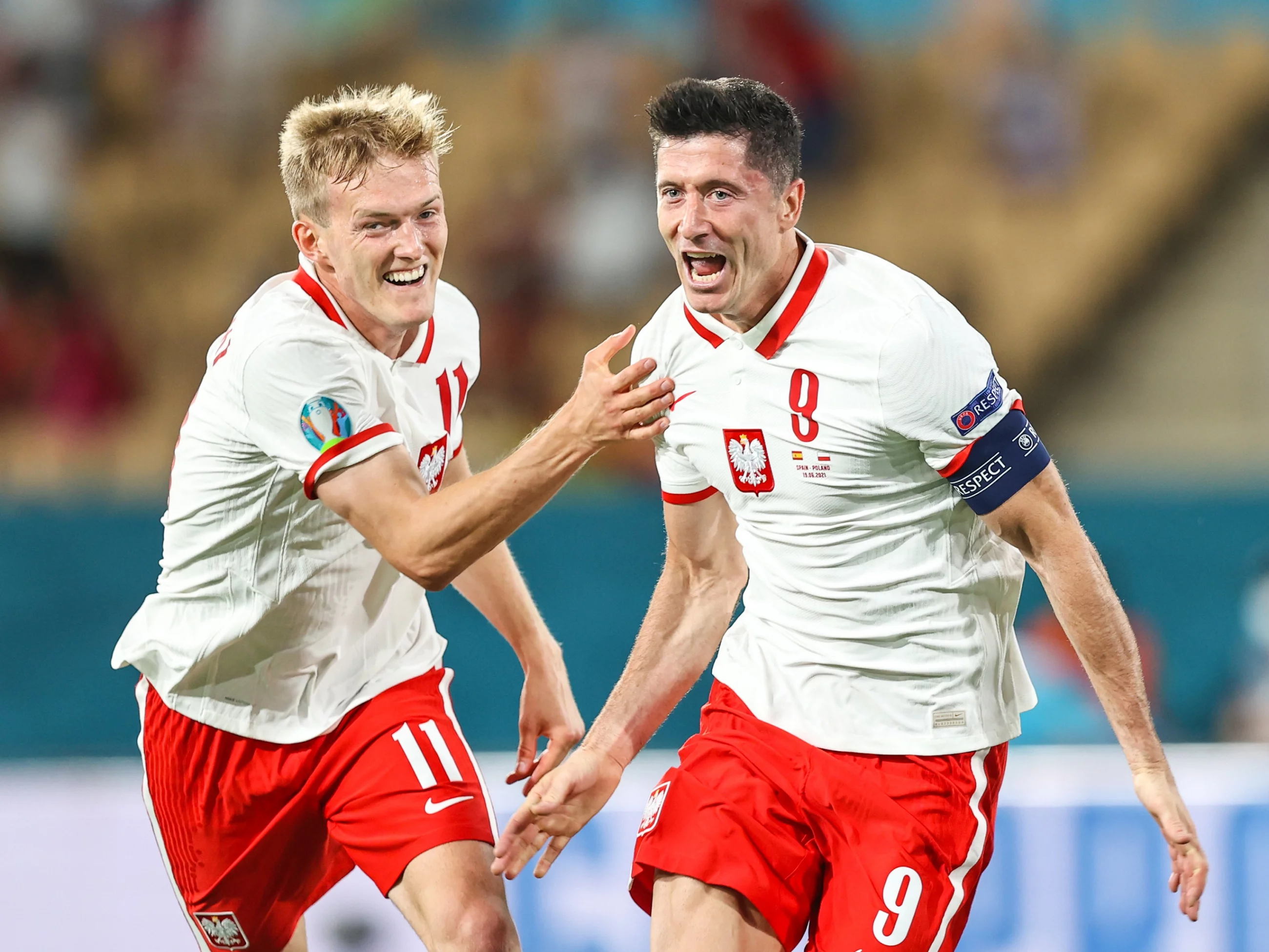 Karol Świderski i Robert Lewandowski