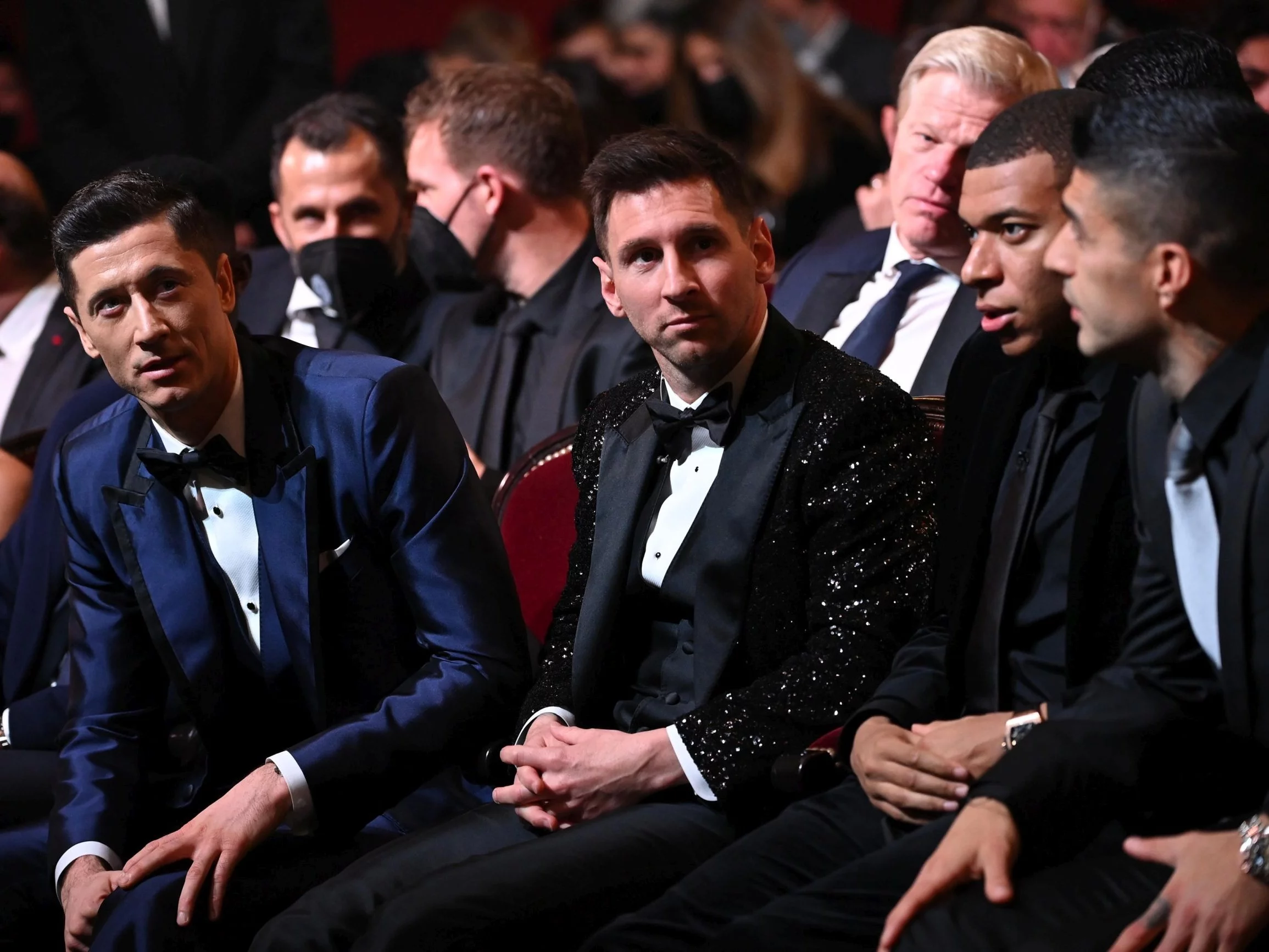 Robert Lewandowski, Lionel Messi, Kylian Mbappe i Luis Suarez