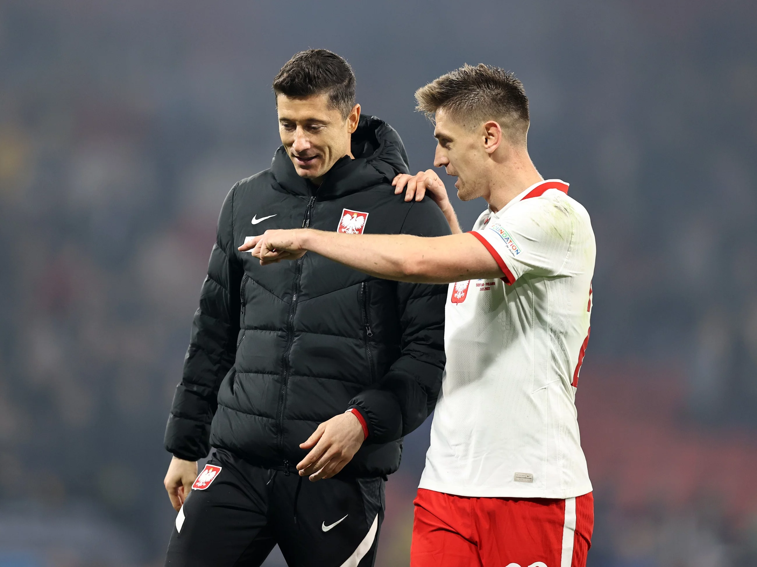 Krzysztof Piątek i Robert Lewandowski