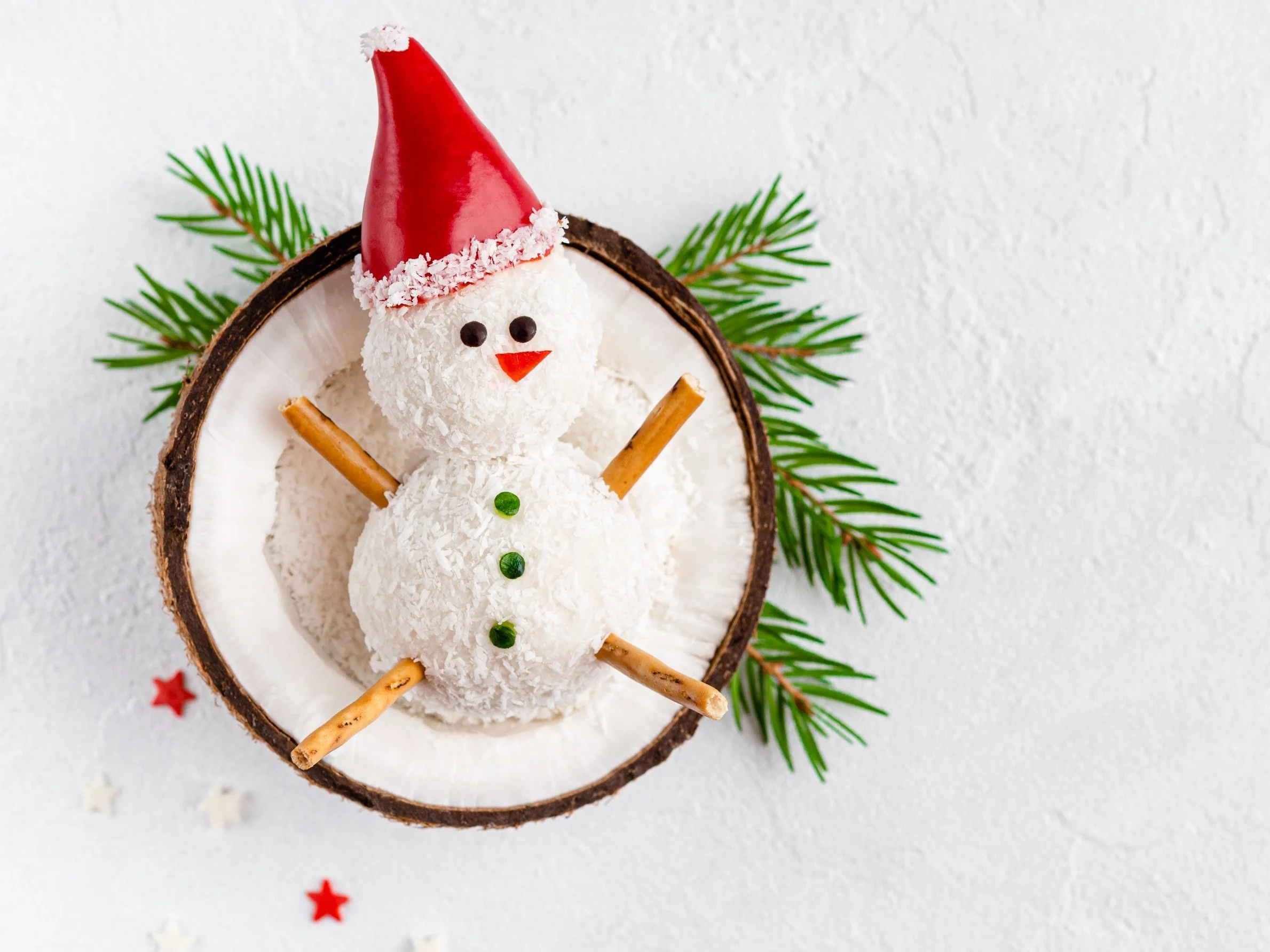 Znasz tego kokosowego bałwanka? Robię go co roku i zawsze wywołuje efekt „wow”