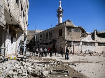 Zniszczenia w Damaszku, Syria