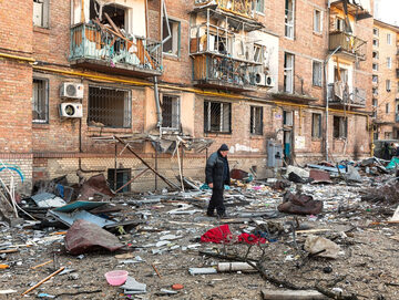 Zniszczenia w Kijowie, 18 marca