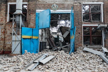 Zniszczenia w Kijowie, zdjęcie ilustracyjne