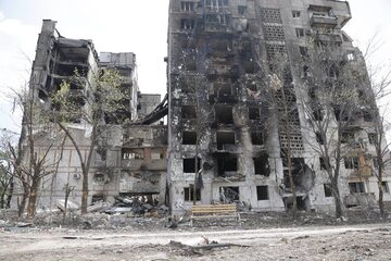Zniszczenia w Mariupolu, zdjęcie ilustracyjne