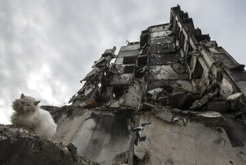 Zniszczenia w obwodzie kijowskim, zdjęcie ilustracyjne