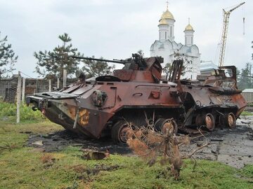 Zniszczony rosyjski sprzęt wojskowy