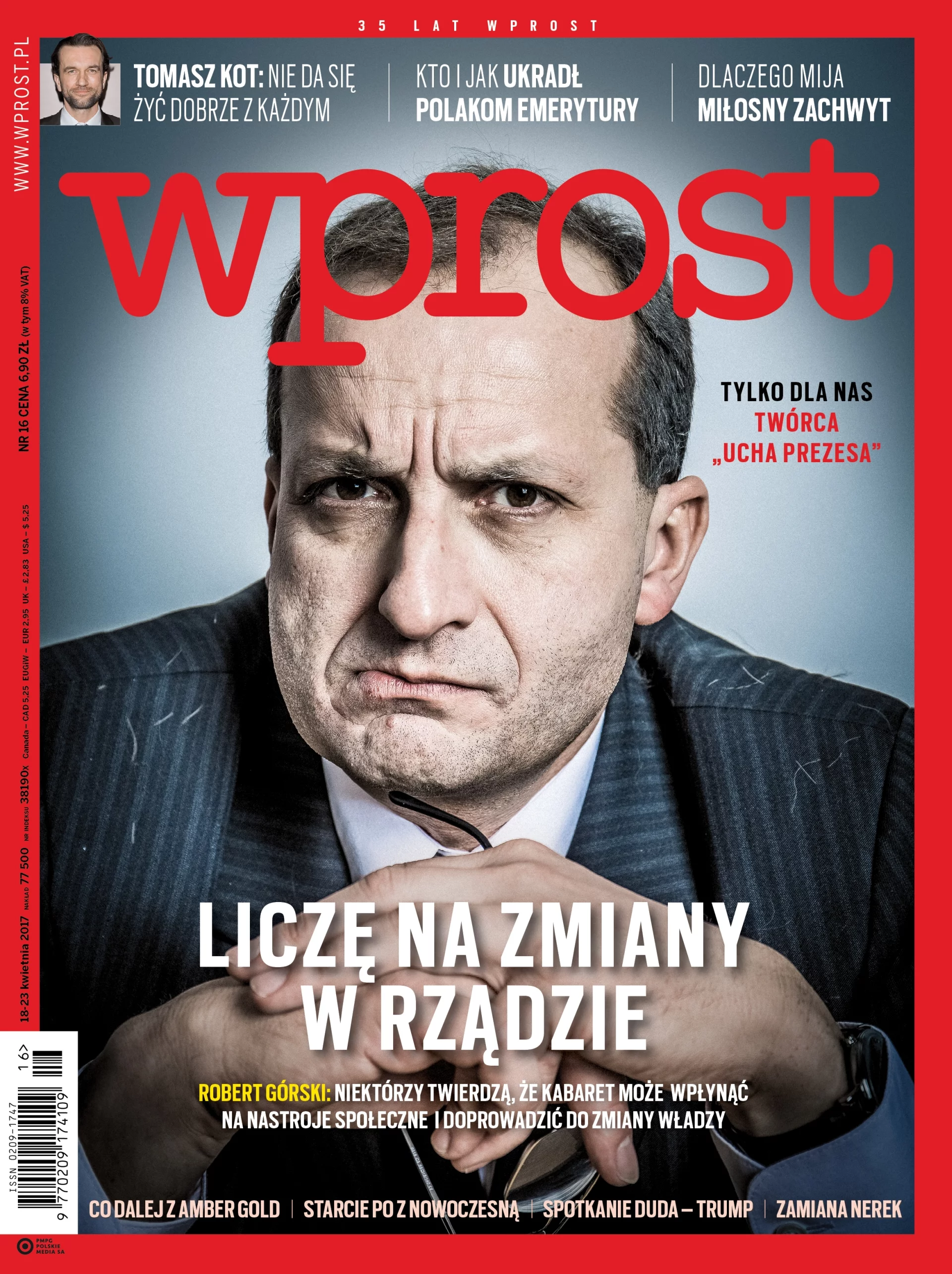 Okładka "Wprost" 16/2017