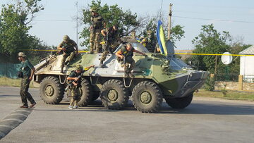 Żołnierze batalionu "Donbas" w regionie Doniecka (2014 rok)