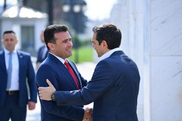Zoran Zajew i  Aleksis Tsipras