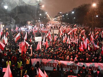Zorganizowane przez PiS „Protest Wolnych Polaków”