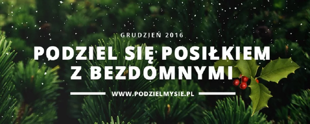 Logo akcji "Podziel się posiłkiem z bezdomnymi"