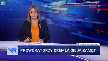 Zrzut ekranu z „Wiadomości” TVP z 7 lipca 2022 r.
