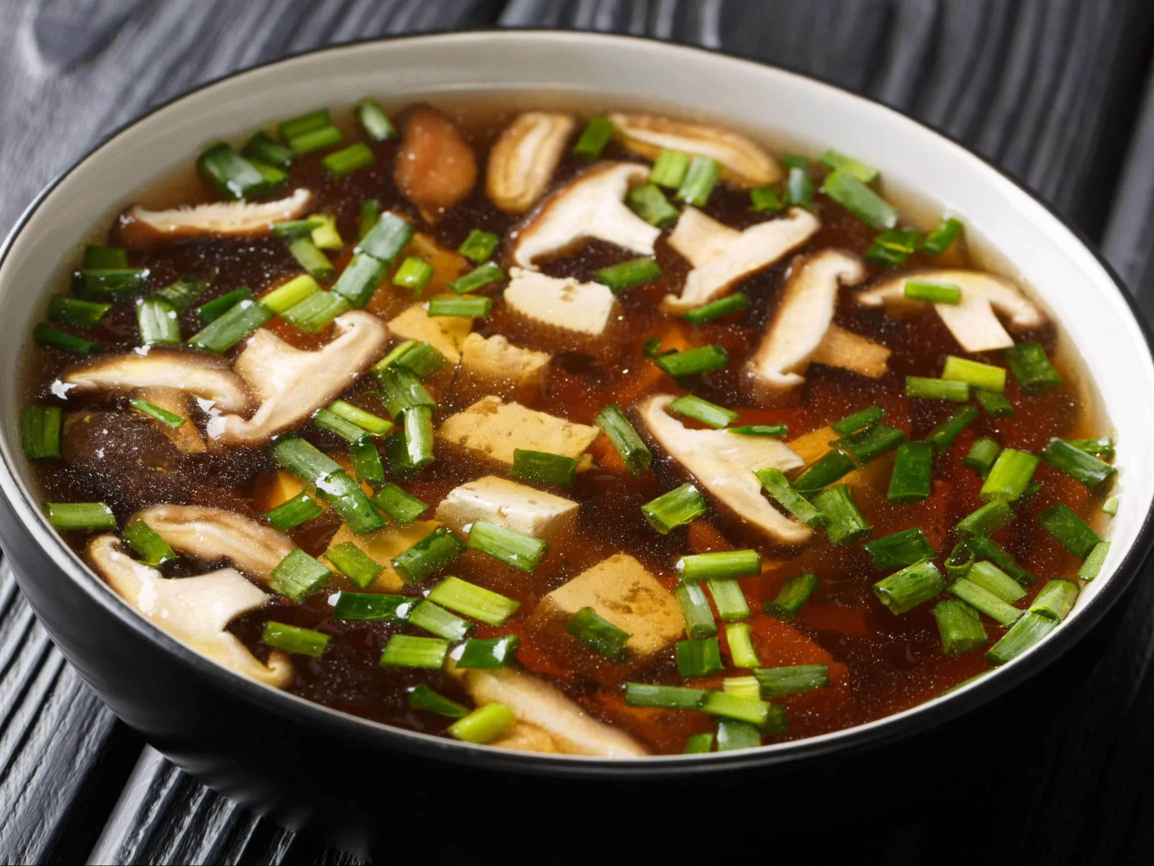 Zupa miso z grzybami