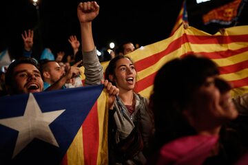 Zwolennicy niepodległości Katalonii
