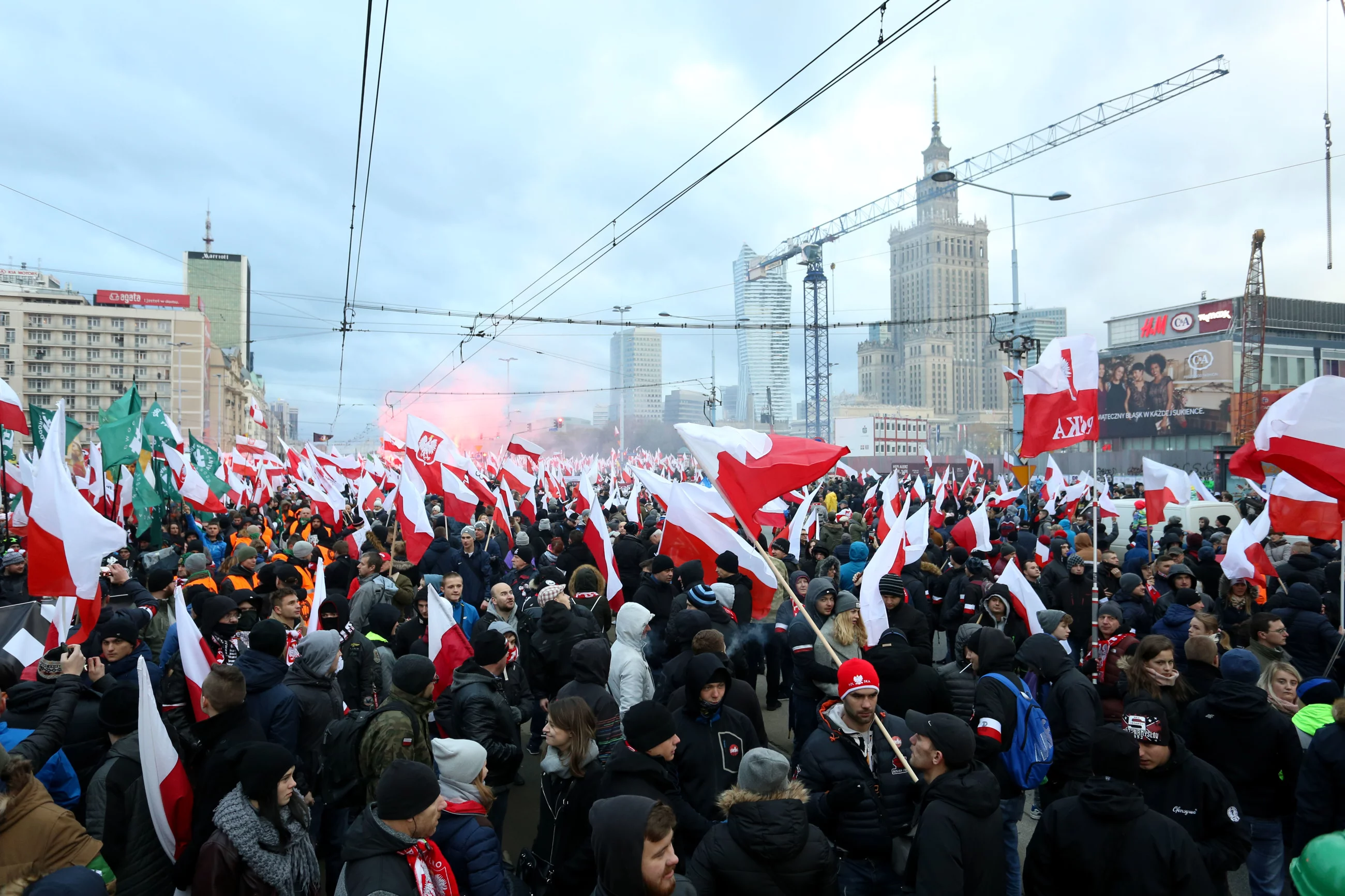 Zdjęcie z Marszu Niepodległości 11.11.2017